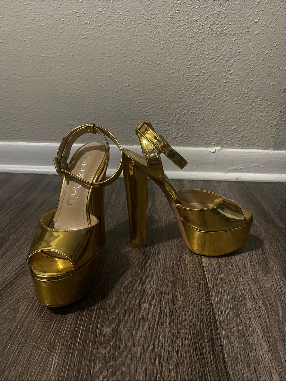 Gold Platform Heels